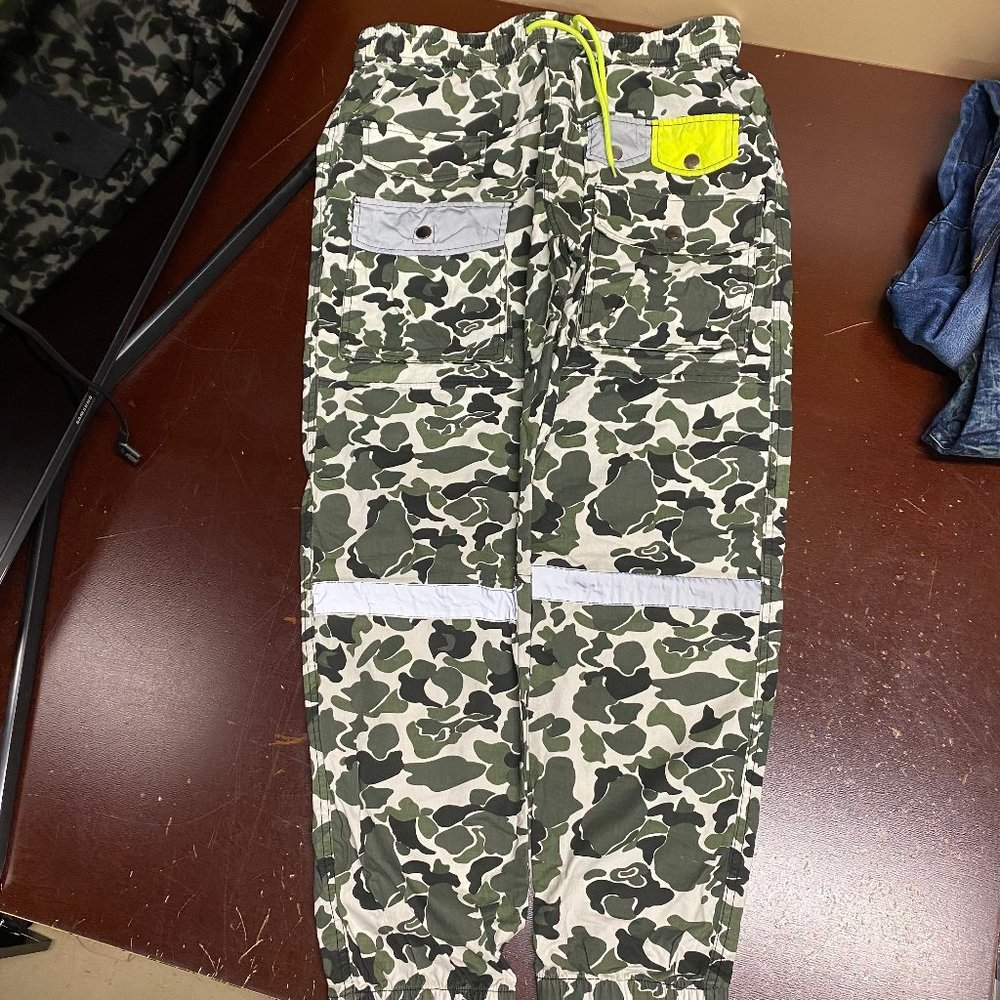 Maison Noir Mens Multicolor Camouflage Pockets Pull On Joggers Pants Size XXL
